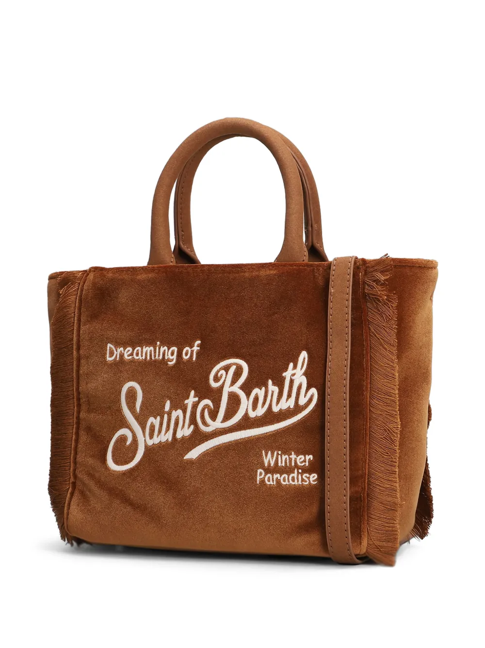 MC2 Saint Barth fringed top-handle tote bag Bruin