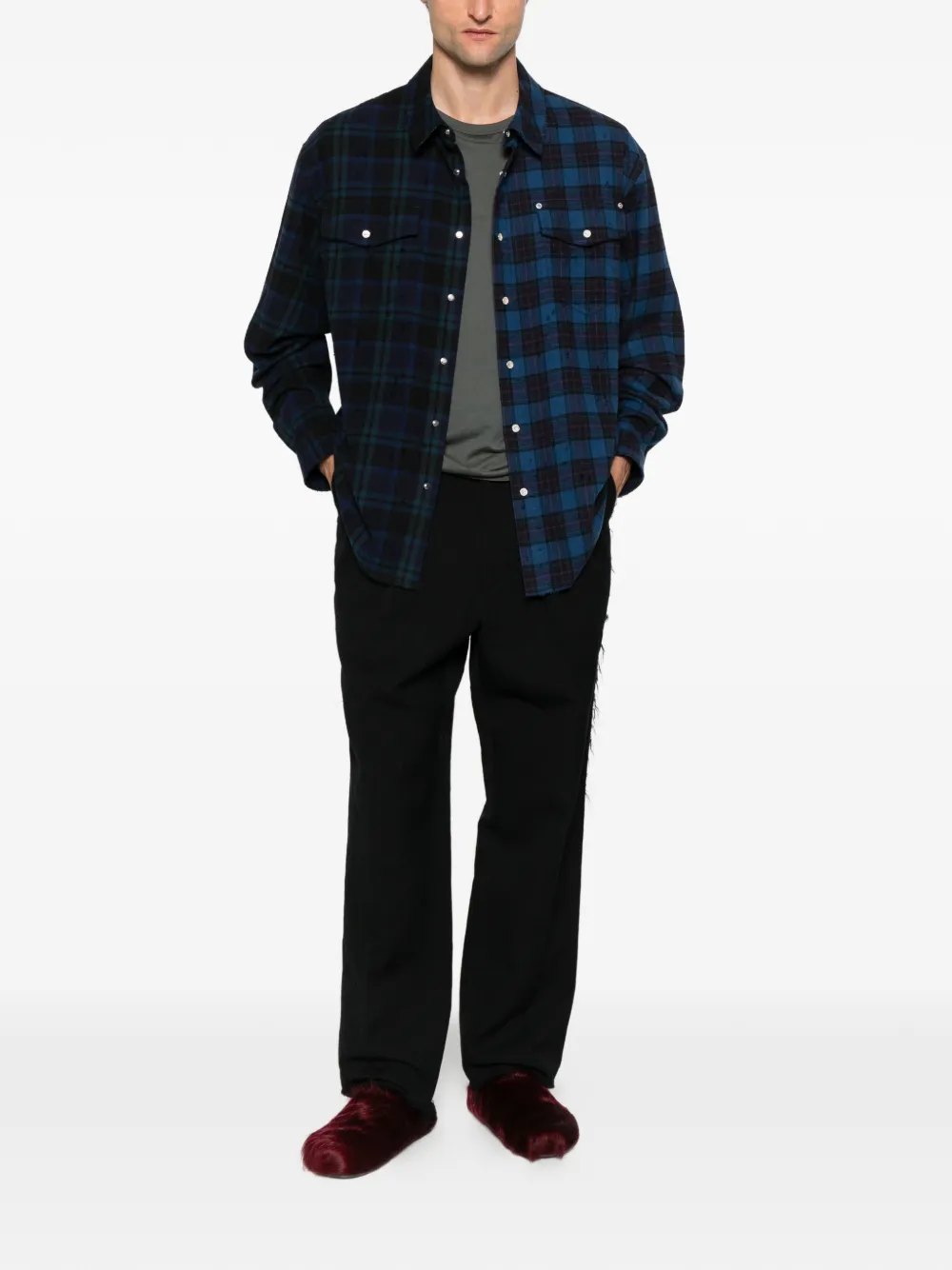 Needles frayed trousers - Zwart