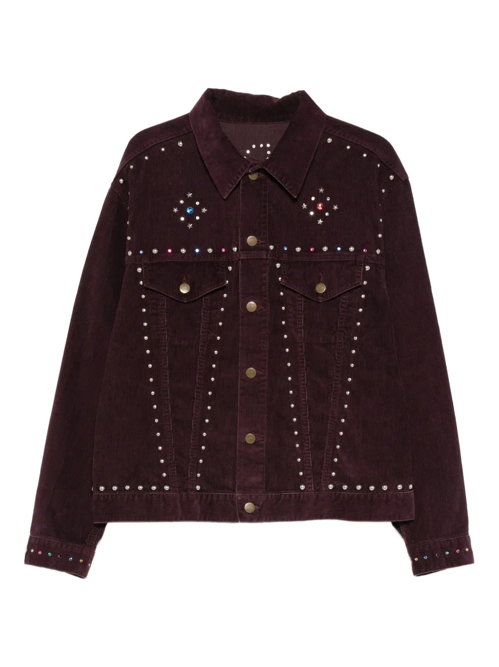 Needles embellished corduroy jacket | Red | Image 1
