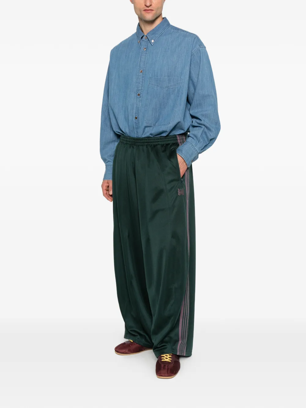 Needles side stripe zip trousers | Pants | Image 2