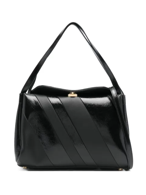 Themoirè Eudora diagonal-stripe shoulder bag
