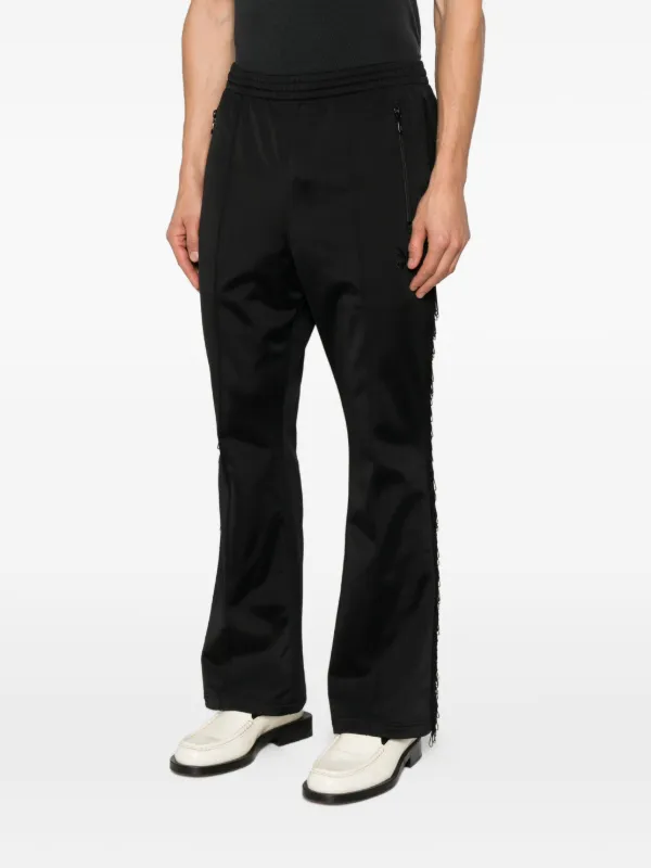 Needlesフリンジ付き黒合成皮革パンツ Needles フリンジ パンツ | ブラック | FARFETCH JP