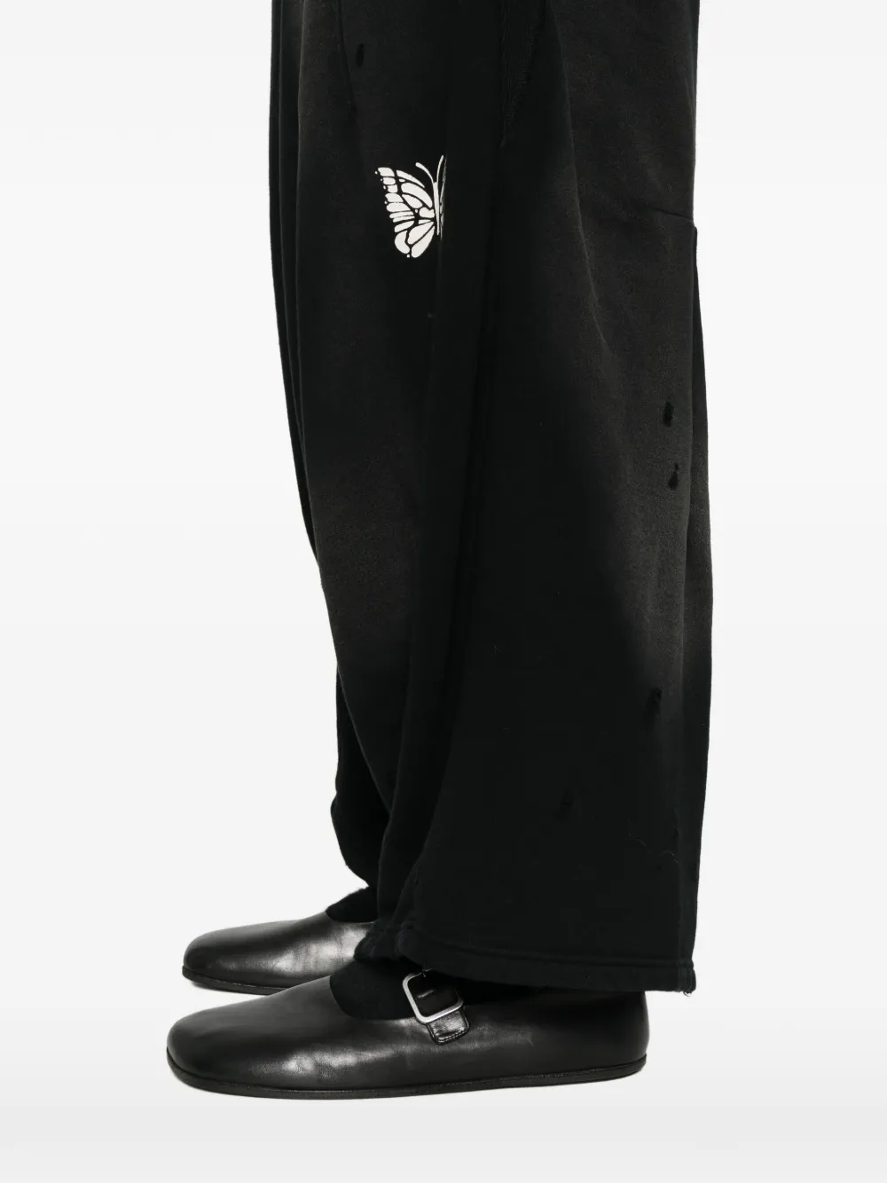 Needles Deconstructed H.d. Sweat Pant In Black