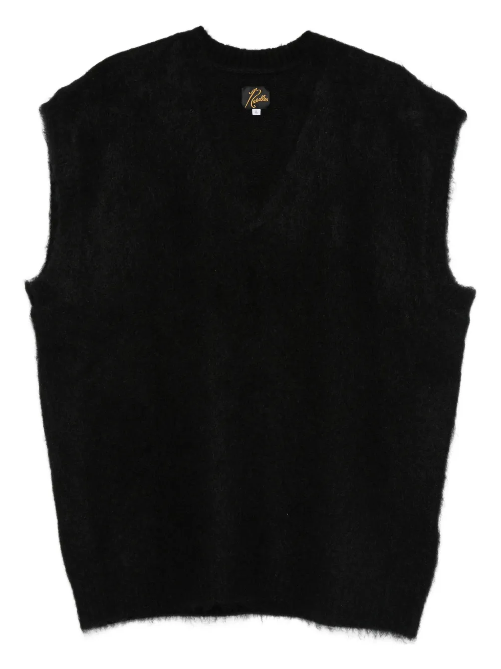 Needles sleeveless wool gilet | Schwarz | Image 1