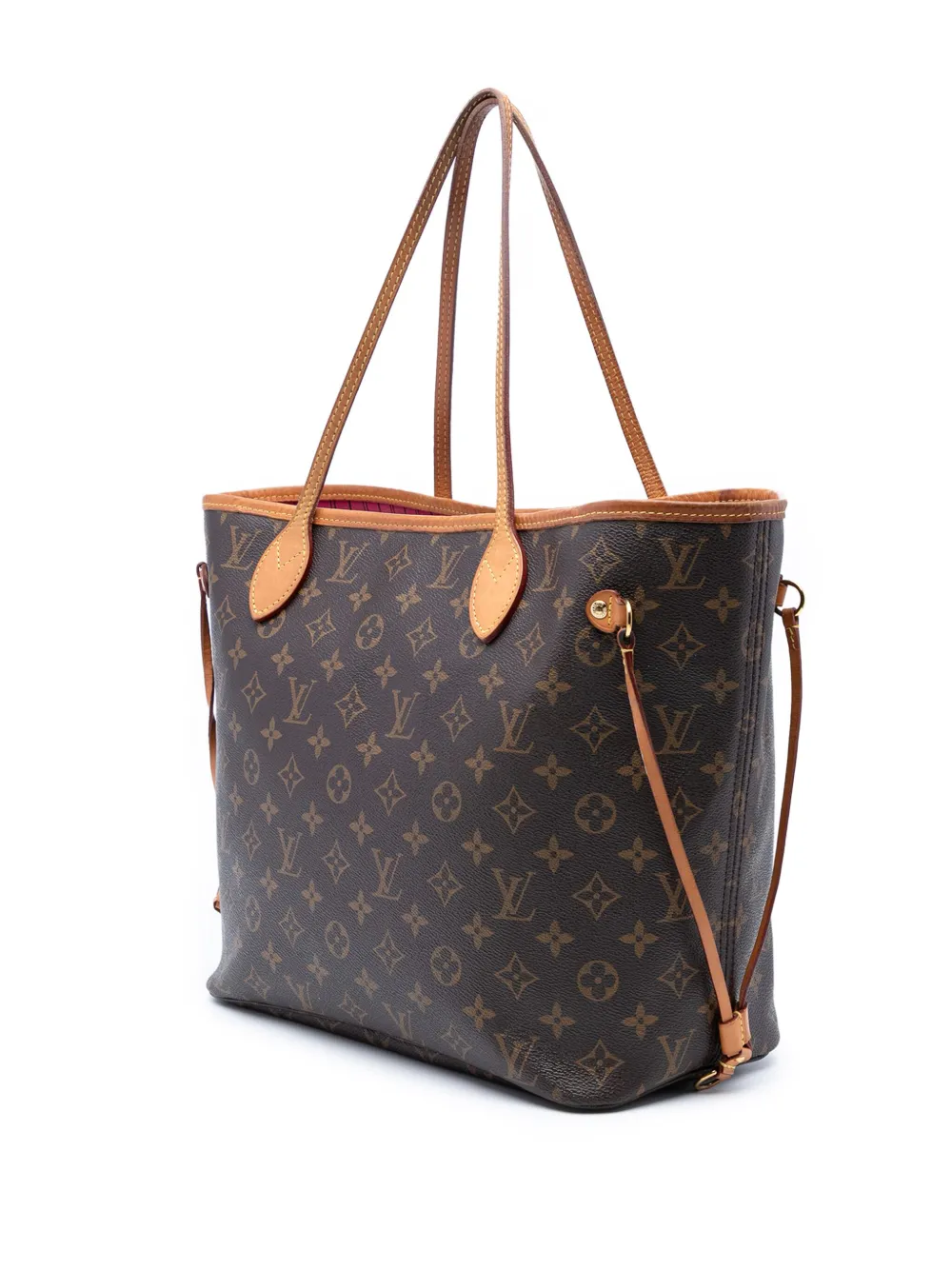 Pre-owned Louis Vuitton 2017 Monogram Neverfull Mm Tote Bag In Brown