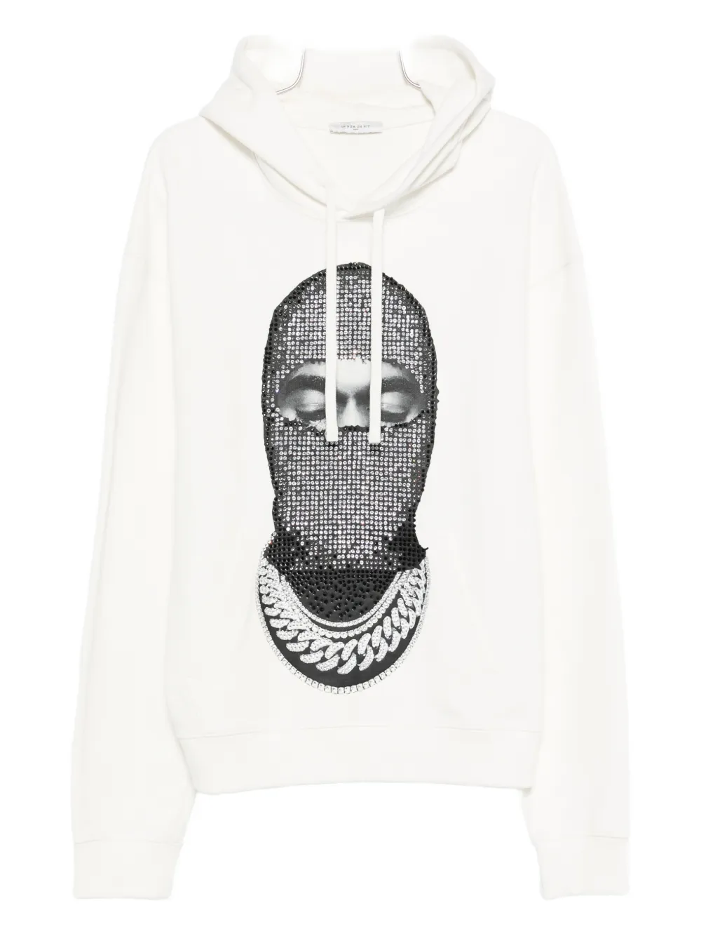 Ih Nom Uh Nit crystal-embellished hoodie - Bianco