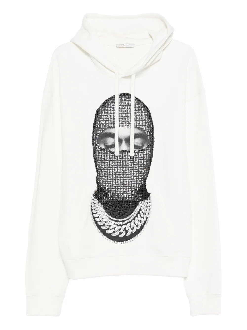 Ih Nom Uh Nit crystal-embellished hoodie - White