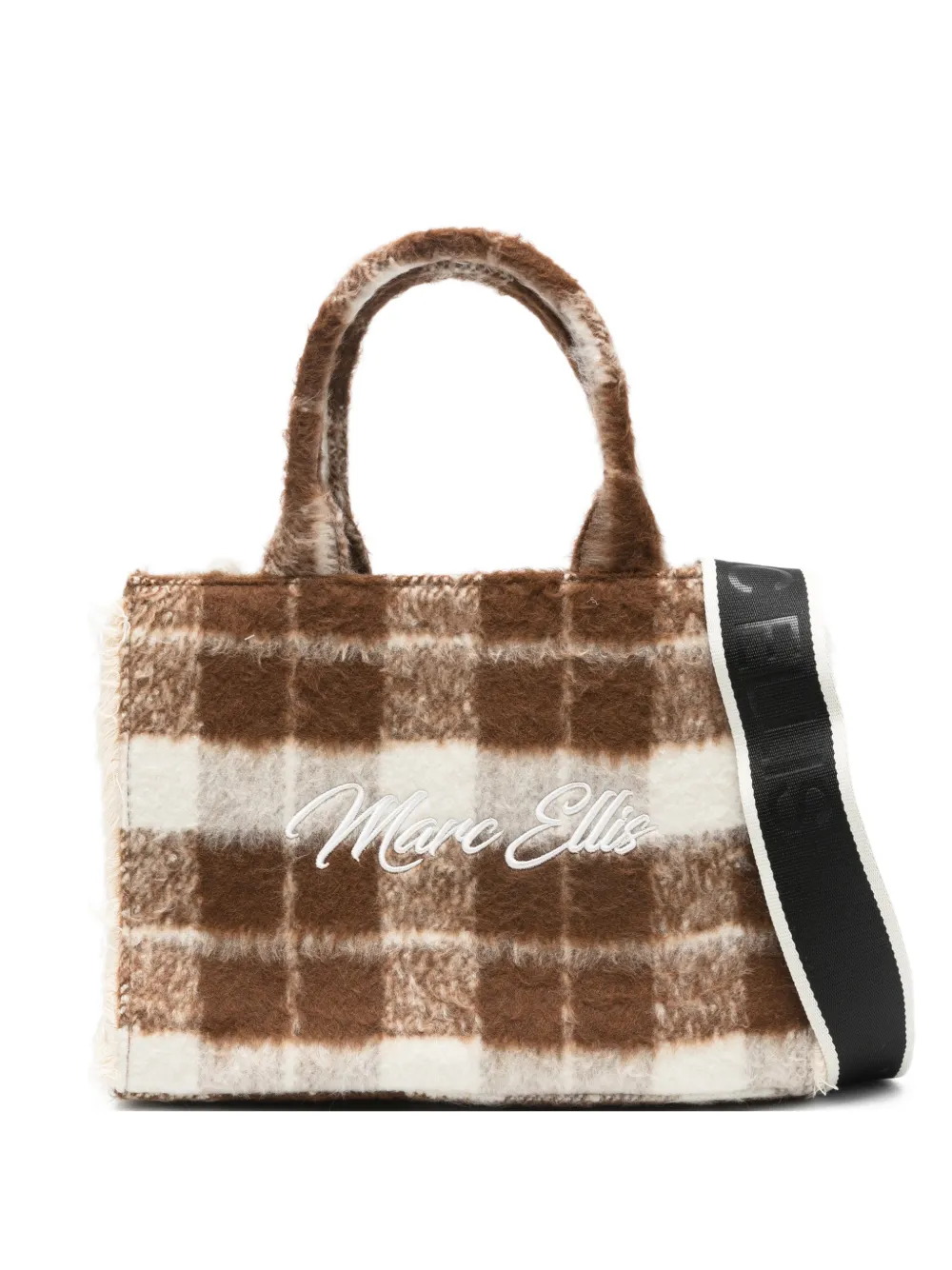 Marc Ellis medium Buby check tote bag | Brown | Image 1
