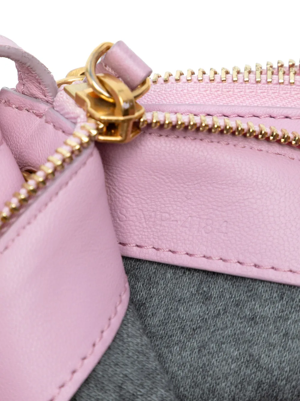 Pre-owned Celine 2014 Small Lambskin Trio Crossbody Bag In Pink