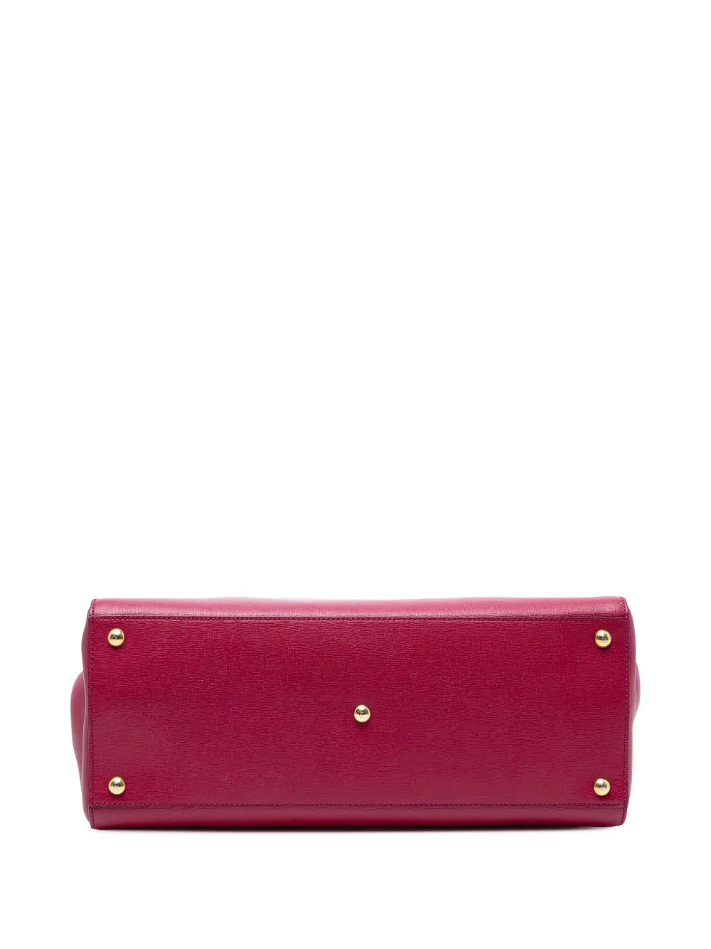 Pre-owned Fendi 2010-2025 Medium Leather 2jours Satchel In Red