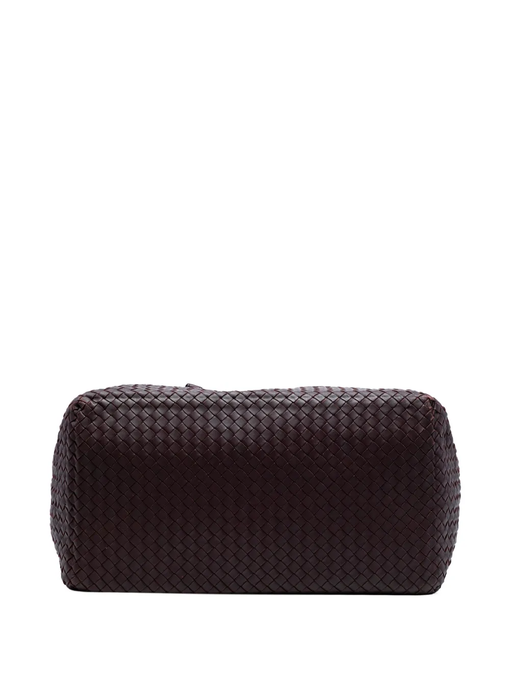 Pre-owned Bottega Veneta 2012-2025 Large Nappa Intrecciato Brick Tote Bag In Red