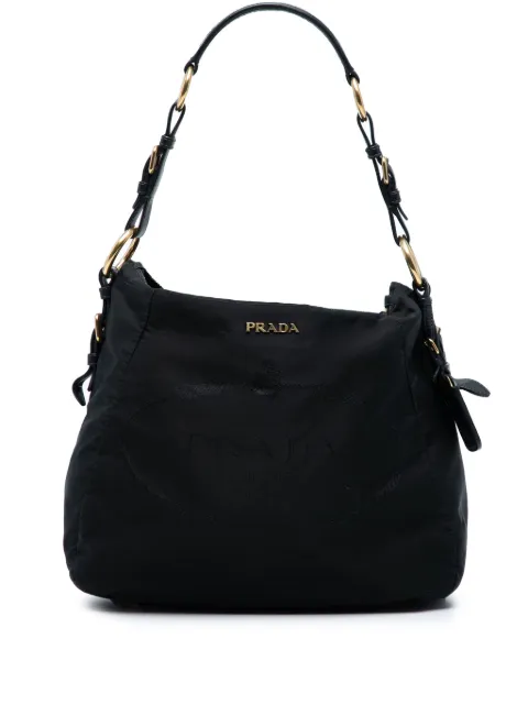 Prada Pre-Owned 2000-2025 Tessuto Logo shoulder bag