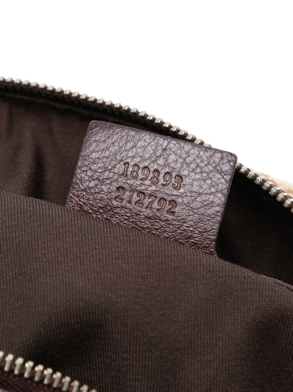 Pre-owned Gucci 2016-2025 Gg Canvas Horsebit Nail Boston Bag Satchel In Brown