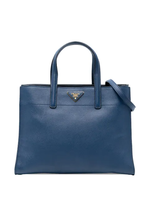 Prada Pre-Owned 2010-2025 Saffiano Soft Triple Pocket Tote satchel