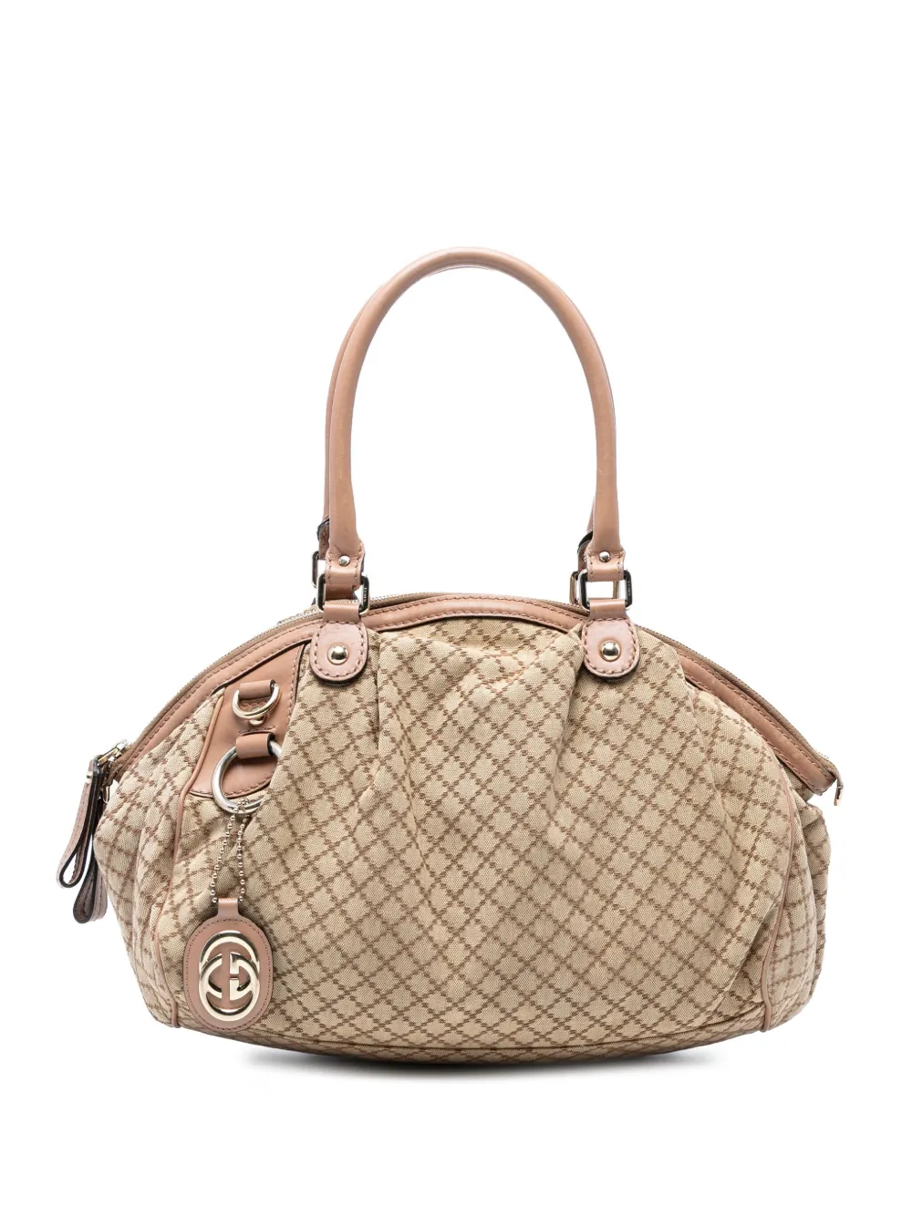 Gucci Pre-Owned 2016-2025 Diamante Canvas Sukey satchel | Brown | Image 1