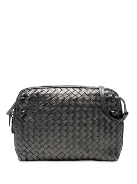 Bottega Veneta Pre-Owned 2012-2025 Metallic Nappa Intrecciato Nodini crossbody bag