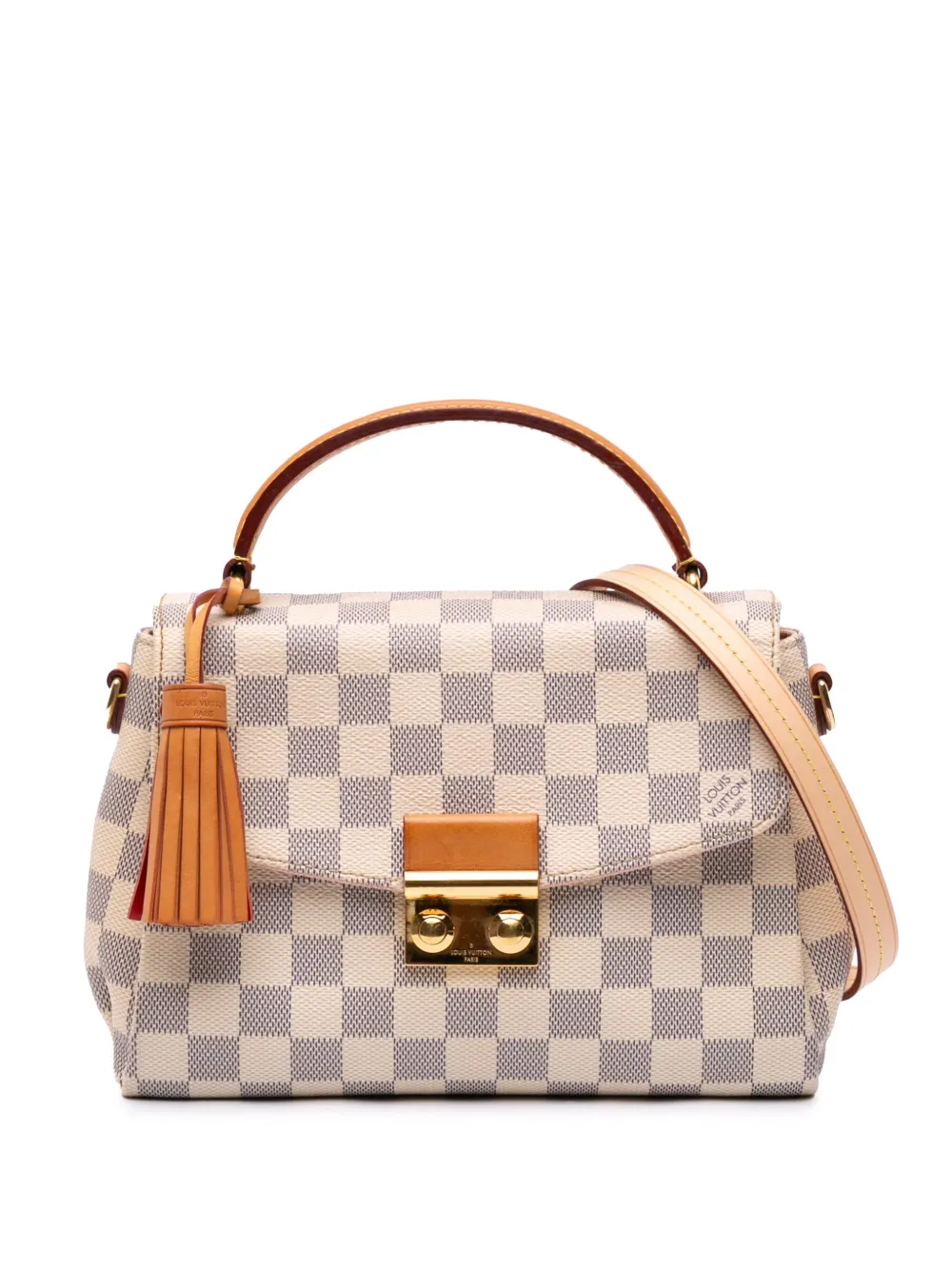 Louis Vuitton Pre-Owned 2017 Damier Azur Croisette satchel - Bianco