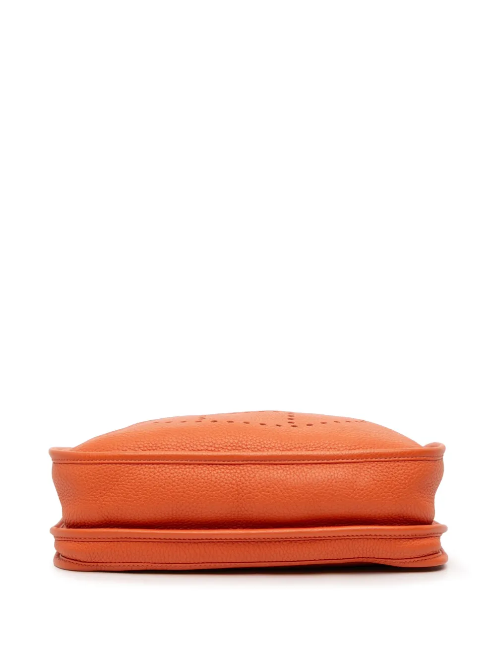 Pre-owned Hermes 2010 Clemence Evelyne Iii 29 Crossbody Bag In Orange