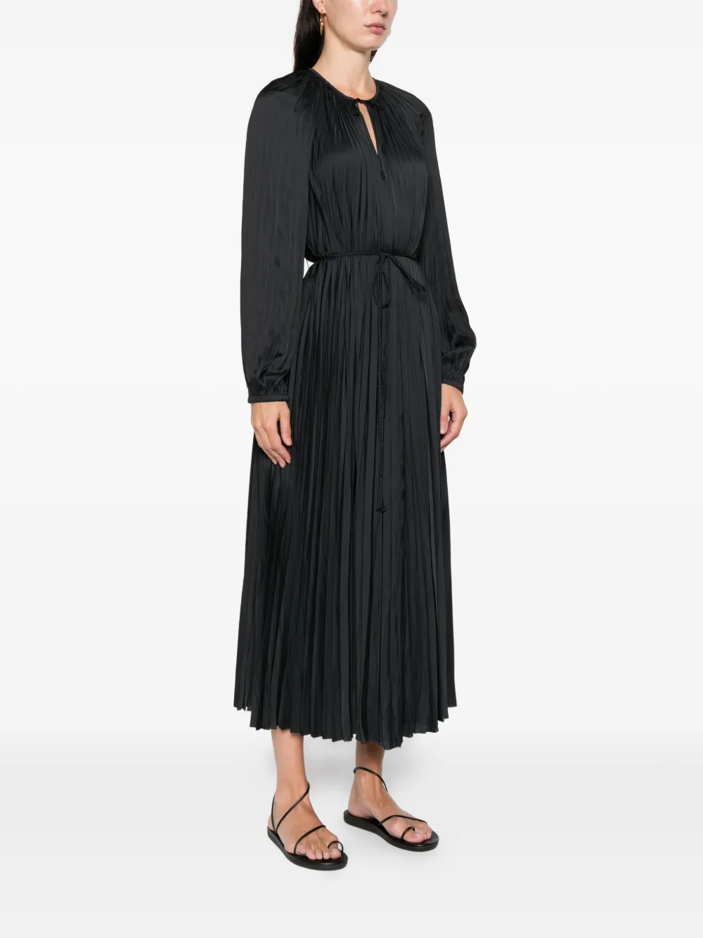 Ulla Johnson Tie-detail Midi Dress In Black