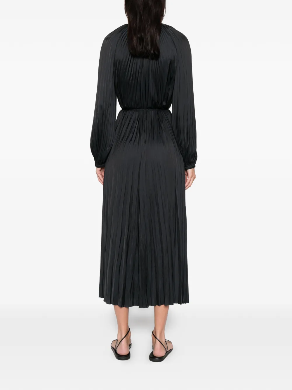 Ulla Johnson Tie-detail Midi Dress In Black