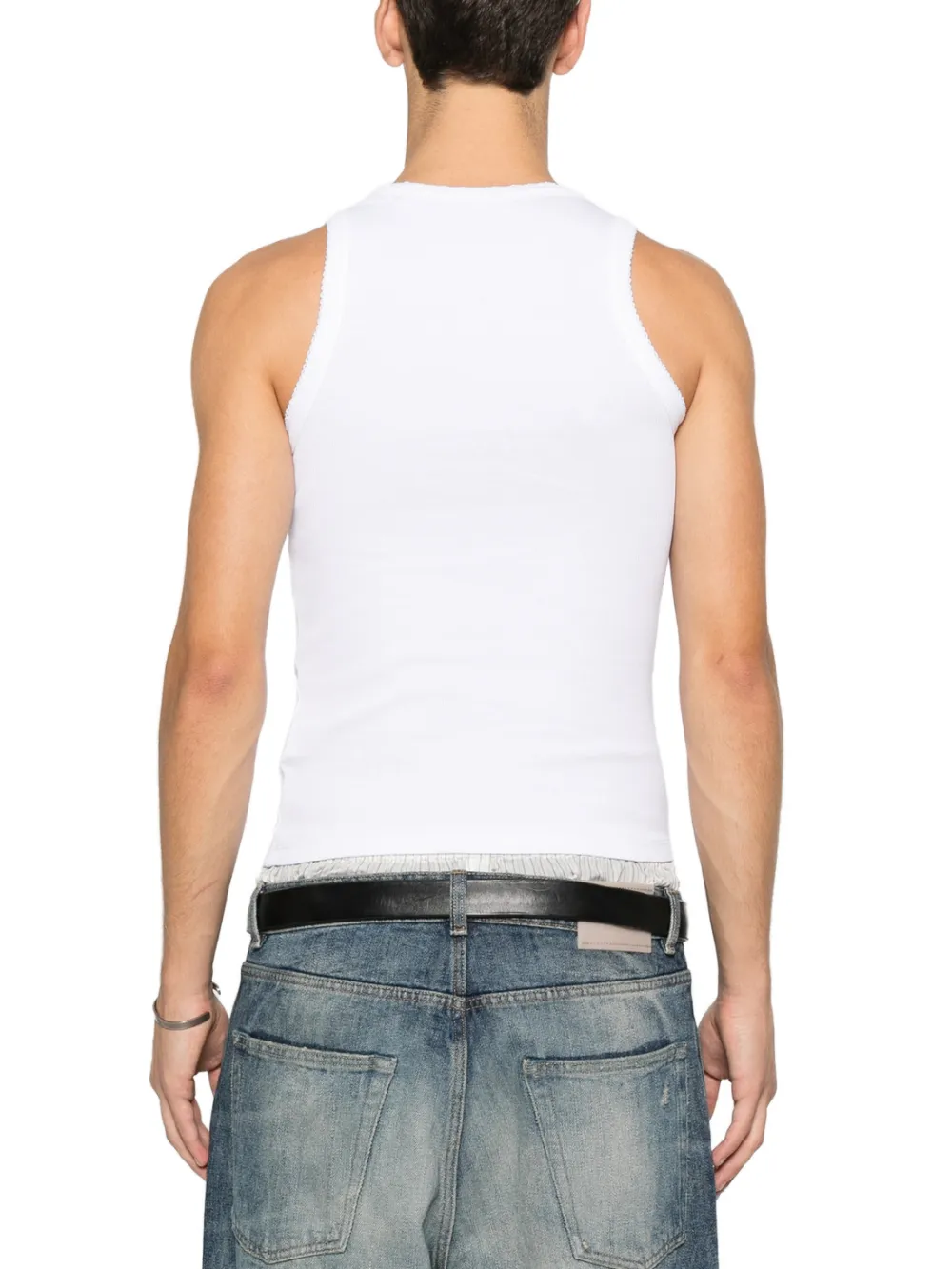 Carne Bollente Back In Your Arms Tank Top In White