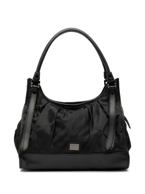 Burberry Pre-Owned 2000-2017 Tonal Check Nylon shoulder bag