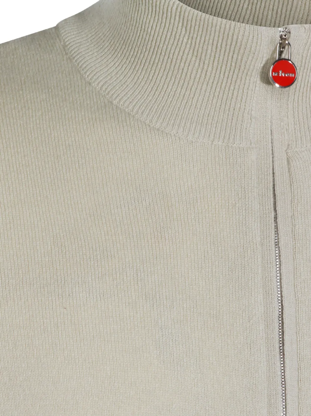 Kiton Vest met rits Beige