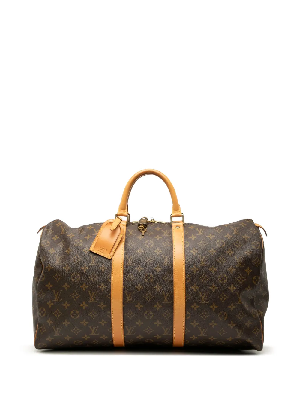 Louis Vuitton Pre-Owned 1995 モノグラム キーポル 50 ボストンバッグ - ブラウン Louis Vuitton Pre-Owned 1995 モノグラム キーポル 50 ボストンバッグ - ブラウン