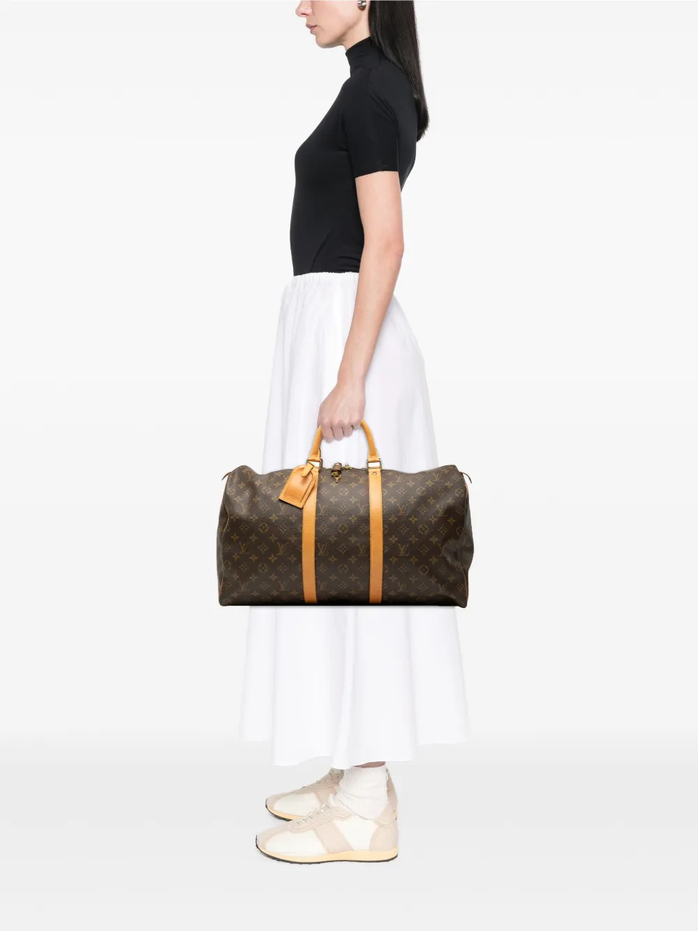 Louis Vuitton Pre-Owned Monogram Keepall 50 旅行包（1995年典藏款） | 典藏臻品 | Image 2