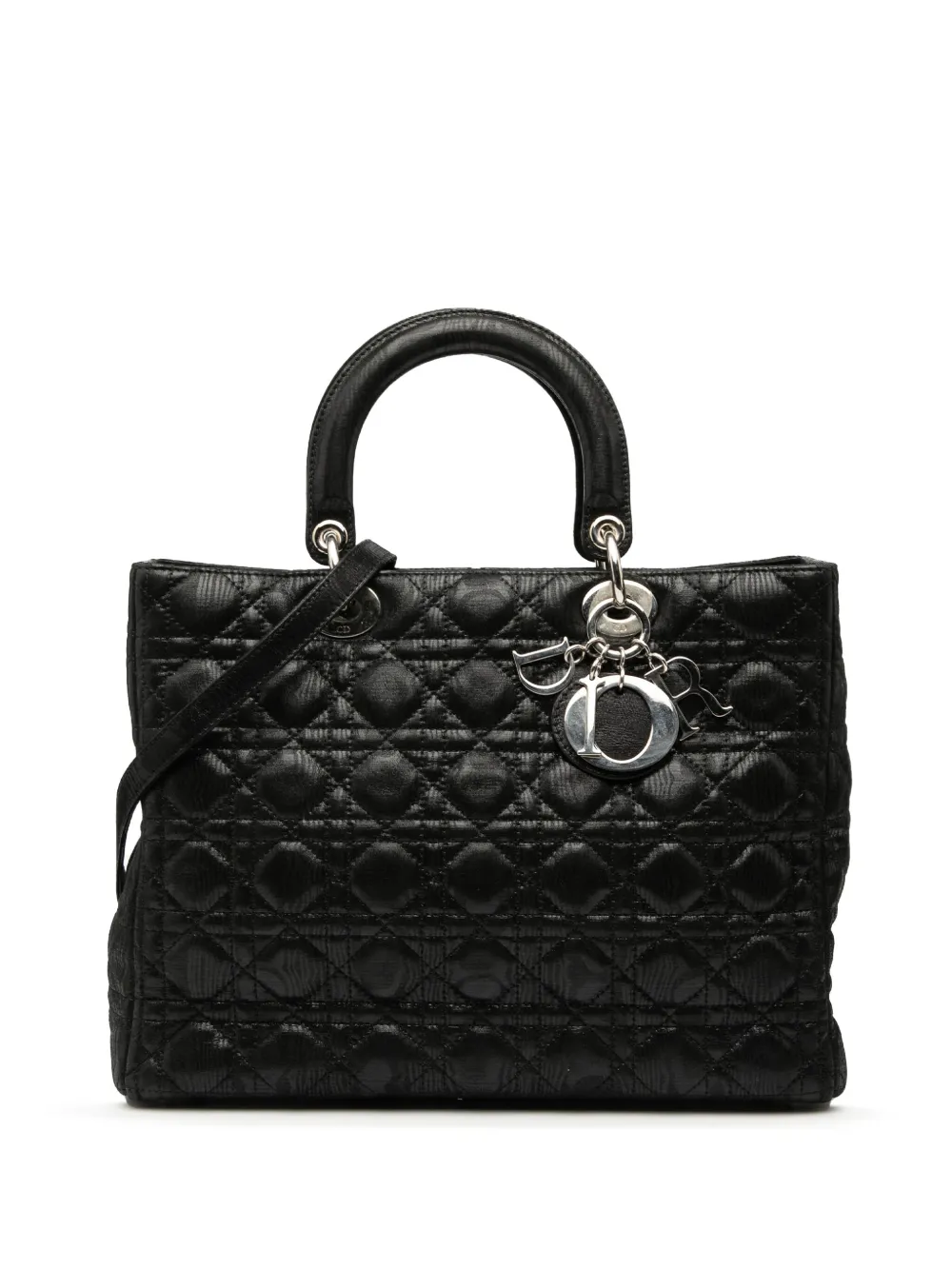 Christian Dior Pre-Owned 2011 ラージ イリディセントファブリック カナージュ レディ ディオール Christian Dior Pre-Owned 2011 ラージ イリディセントファブリック カナージュ レディ ディオール