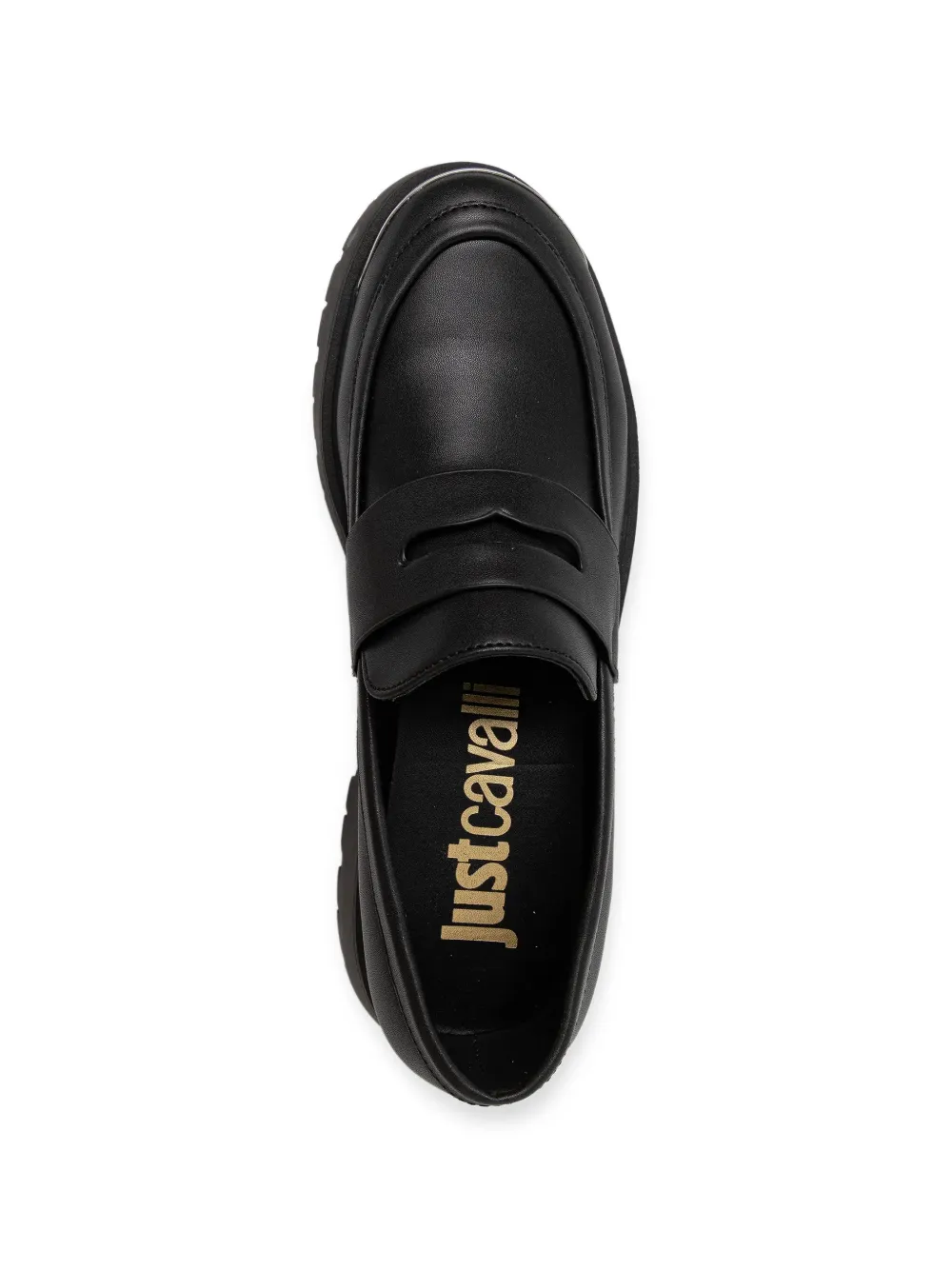 Just Cavalli Loafers met logodetail Zwart