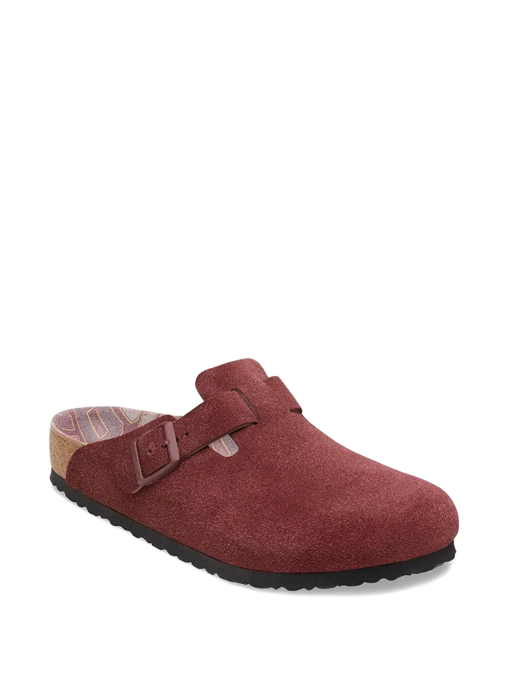 Birkenstock Boston muiltjes met gesp Rood