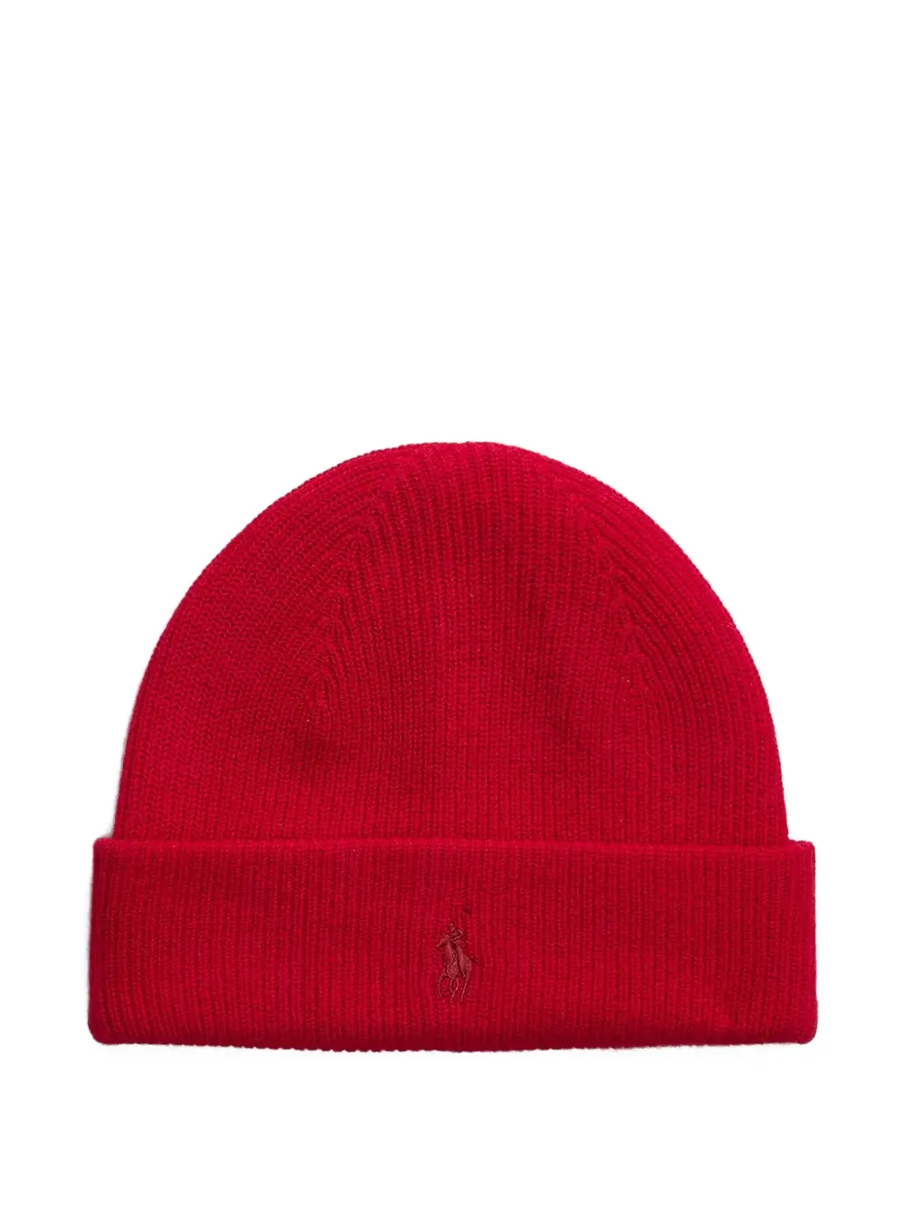 Polo Ralph Lauren embroidered-logo beanie hat - Rosso