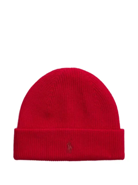 Polo Ralph Lauren embroidered-logo beanie hat