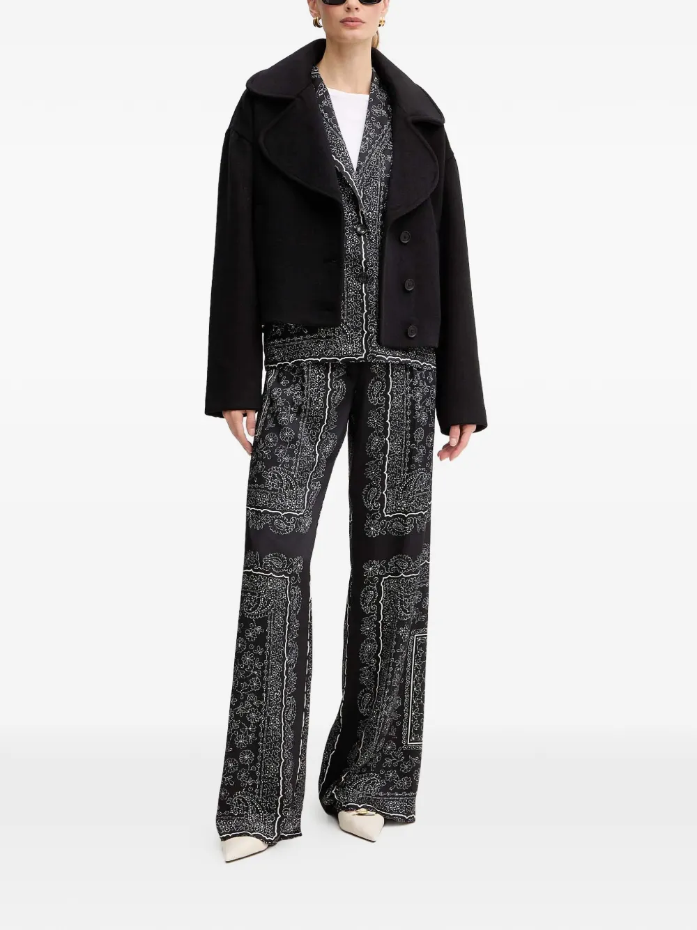  Just Cavalli Button-up Jacket - Black 