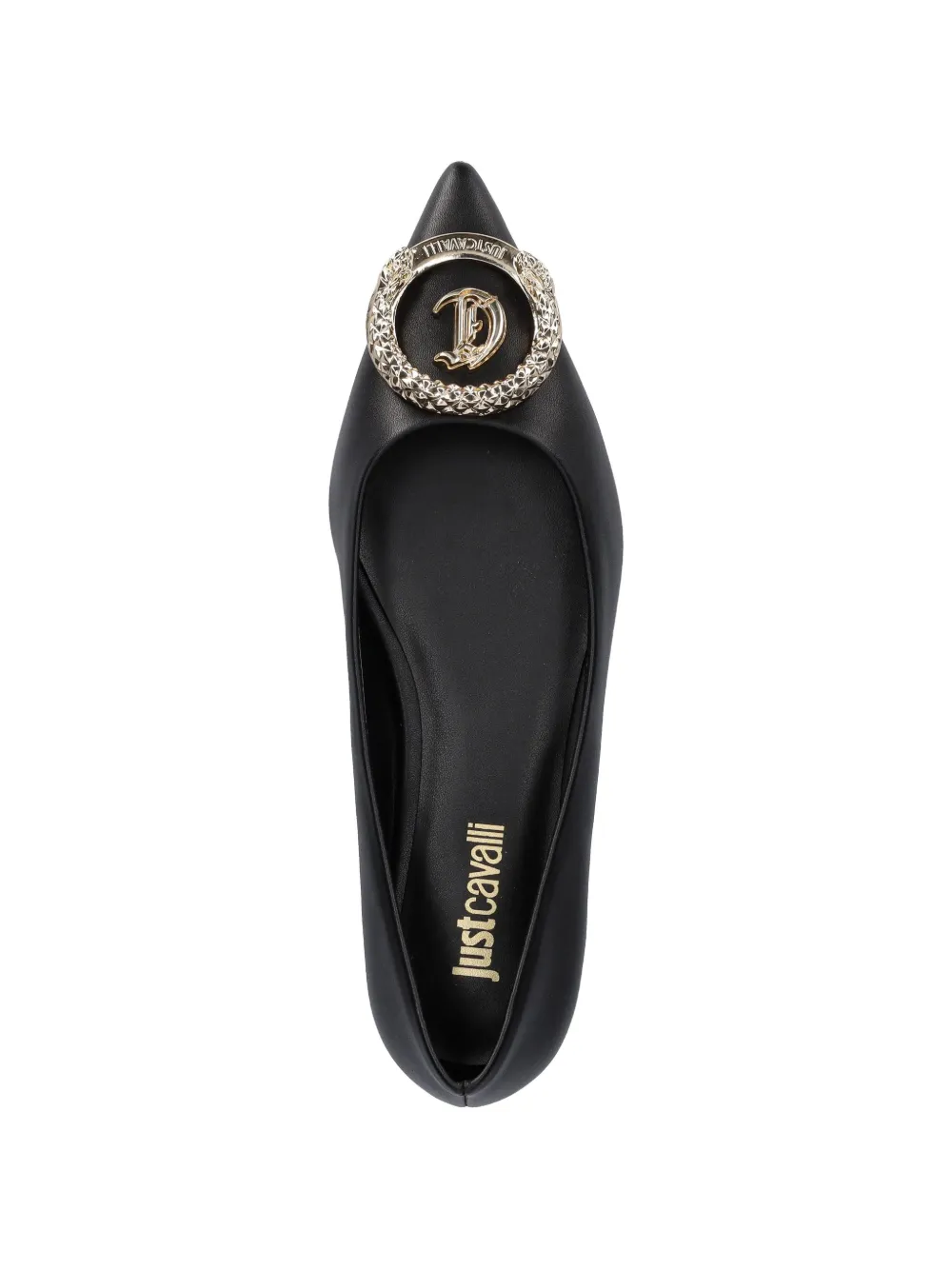 Just Cavalli Ballerina's met verfraaide neus Zwart
