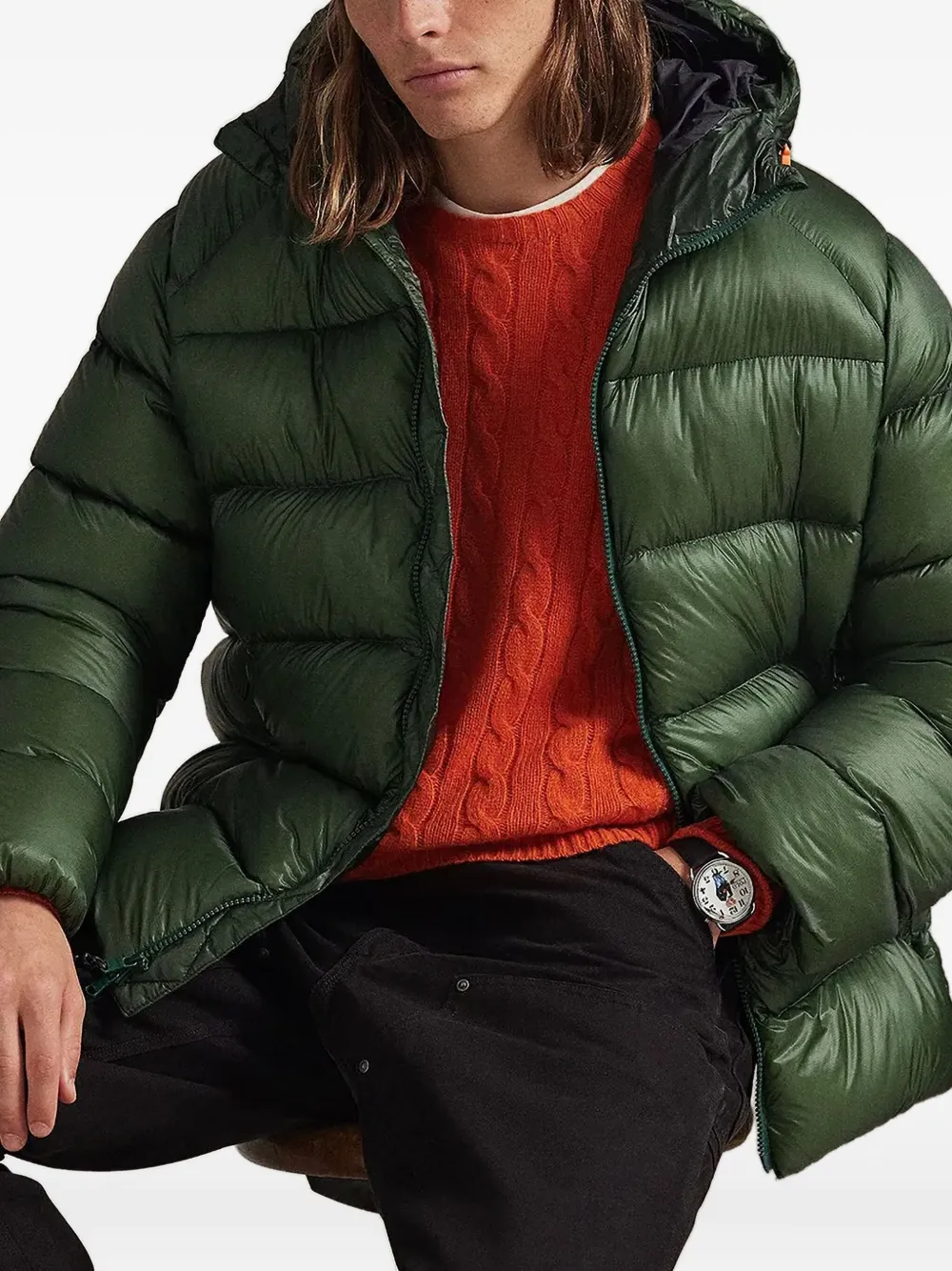 Polo Ralph Lauren Gewatteerd jack Groen