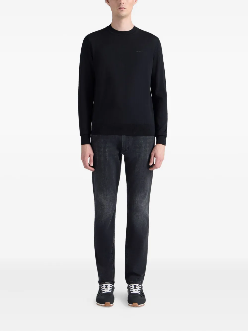 Bally Trui met ronde hals - Zwart