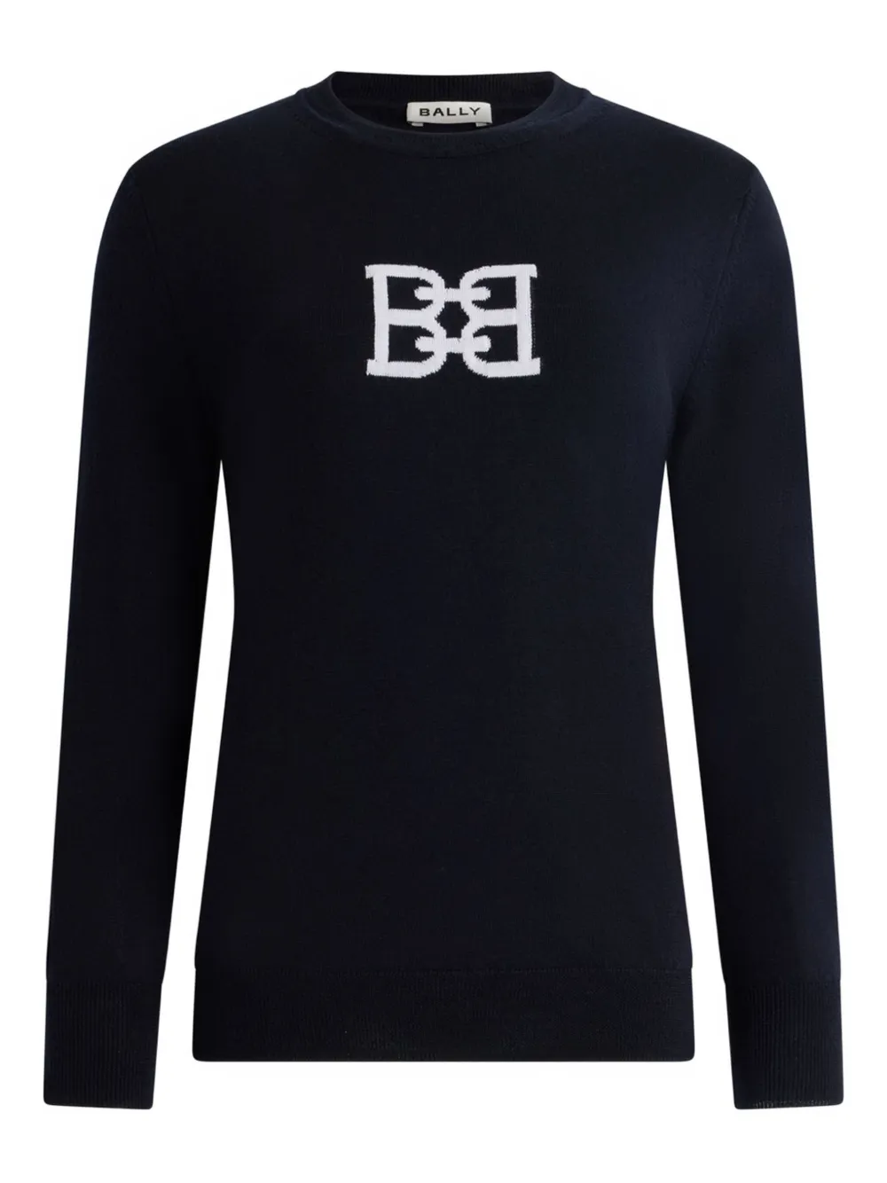 Bally Maglione girocollo con logo - Blu