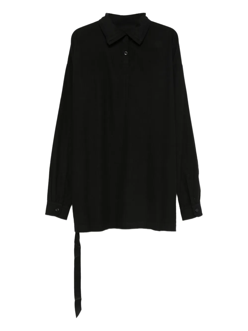 Rick Owens DRKSHDW tie woven top | Black | Image 1