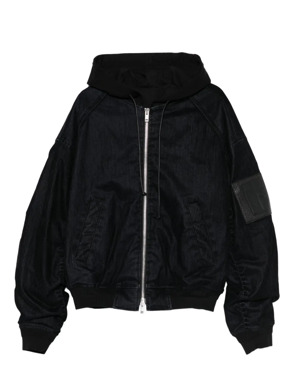 Juun.J patch-pocket hoode jacket | Black | Image 1