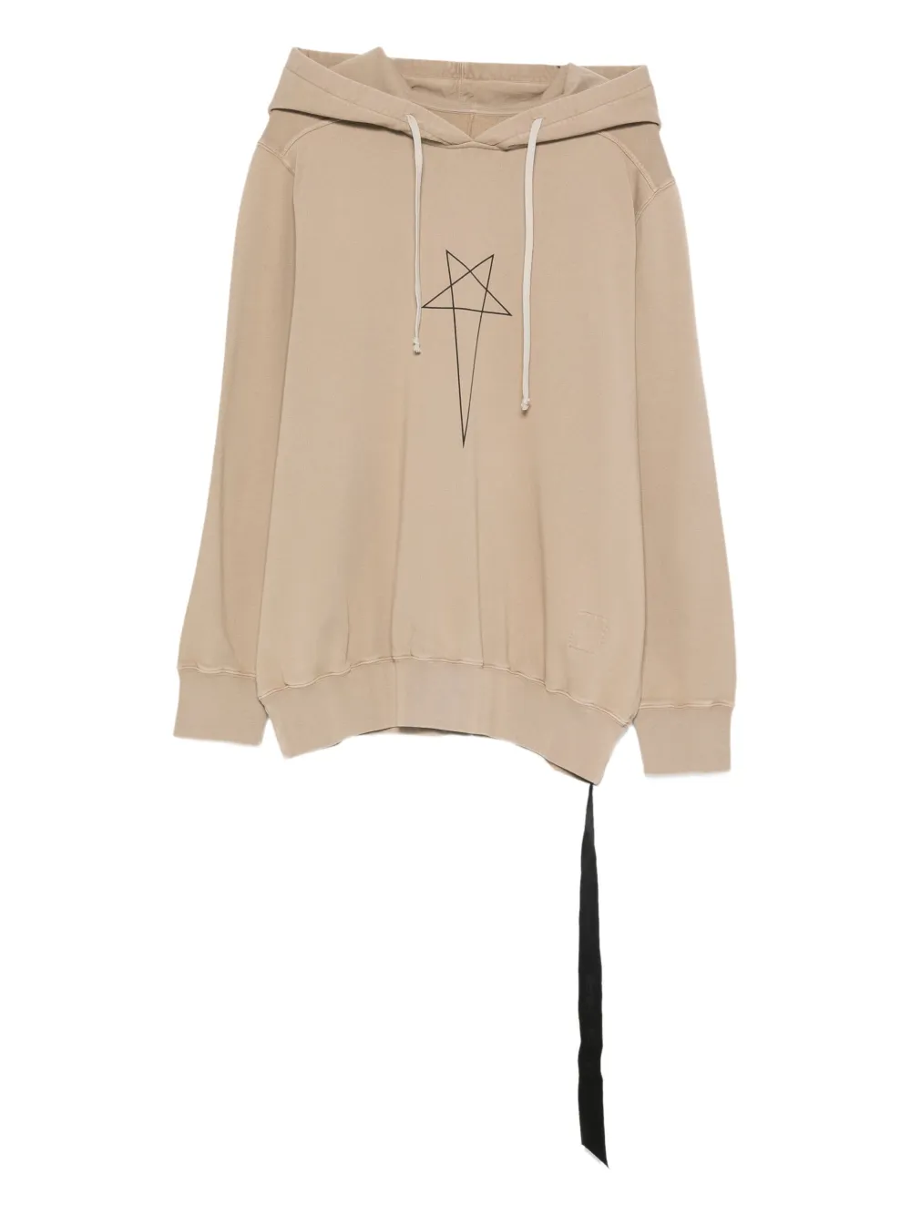 Rick Owens DRKSHDW graphic hooded sweatshirt - Marrone