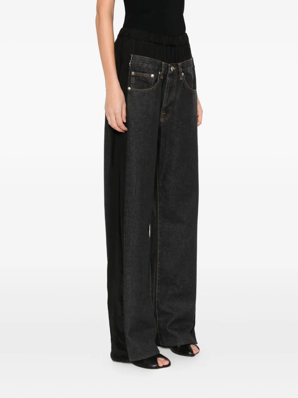  Lutz Huelle Low Denim Trousers - Black 