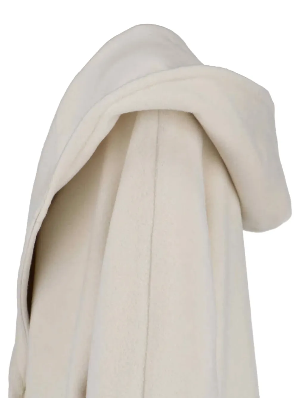 Tagliatore Daisy jas met capuchon en dubbele rij knopen Beige