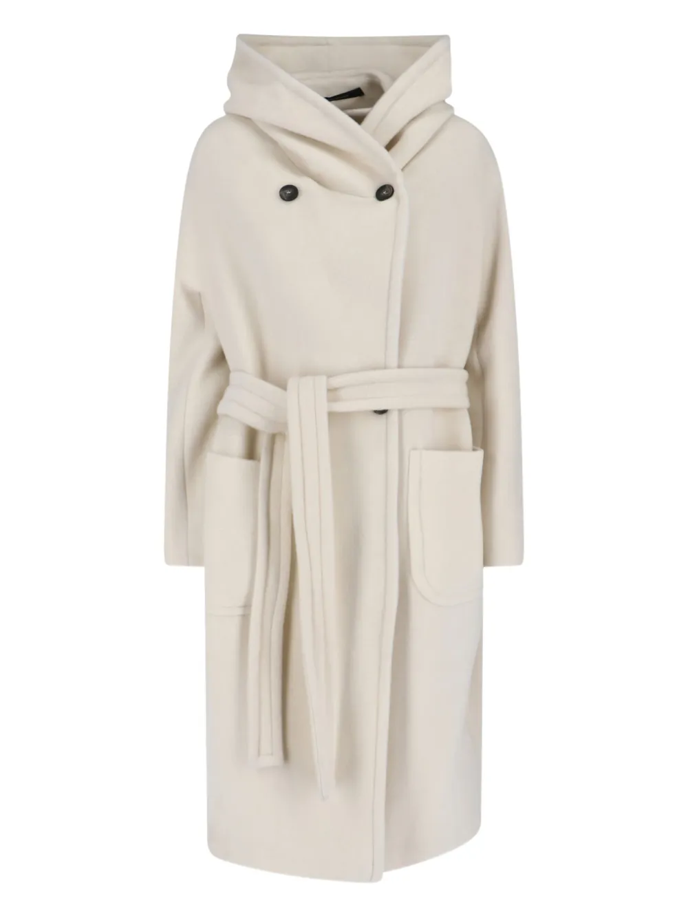 Tagliatore Casaco Daisy com abotoamento duplo e capuz | Neutro | Image 1