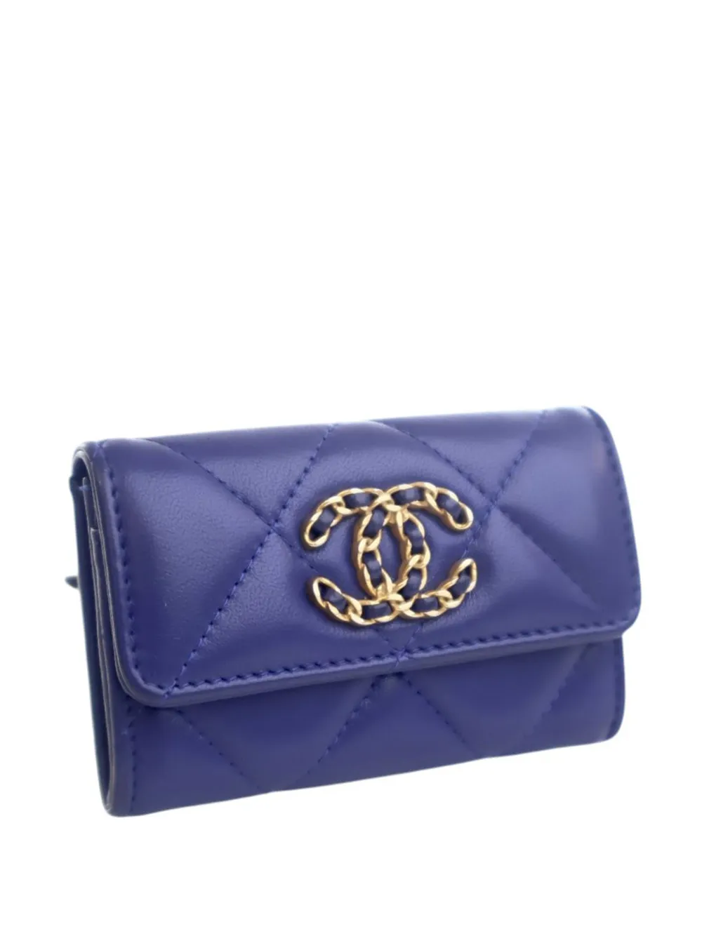 CHANEL Pre-Owned 2021-2025 Lambskin 19 Flap Card Holder small wallets | Image 2