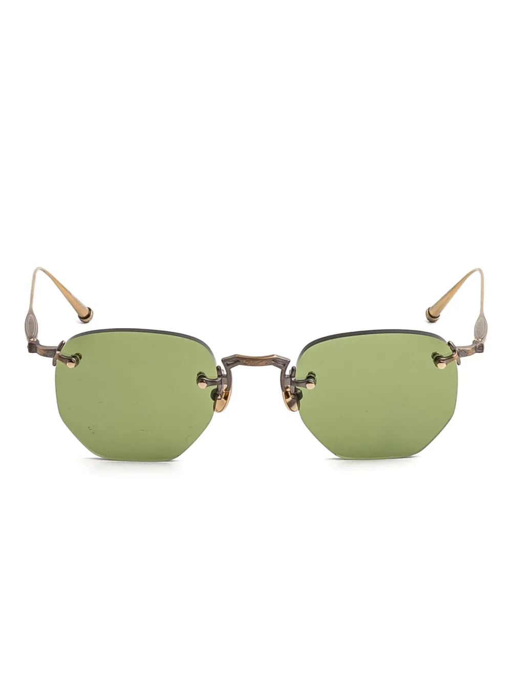 Matsuda rimless geometric-frame sunglasses | Gold | Image 1