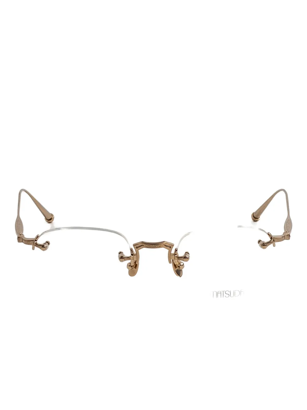 Matsuda Geometric-frame Glasses In Gold