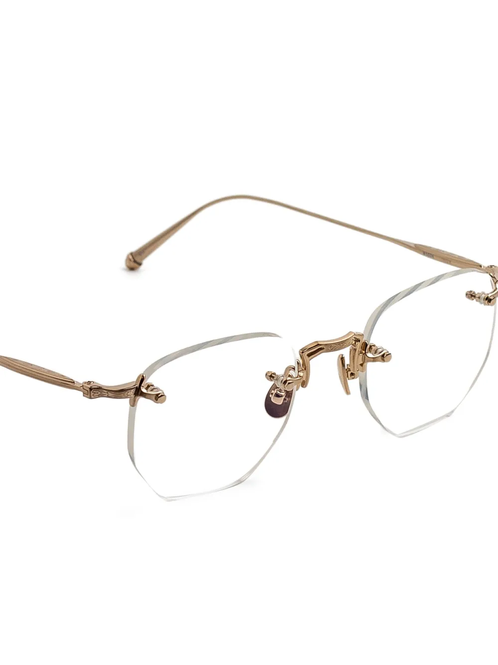 Matsuda Bril met geometrisch montuur Goud