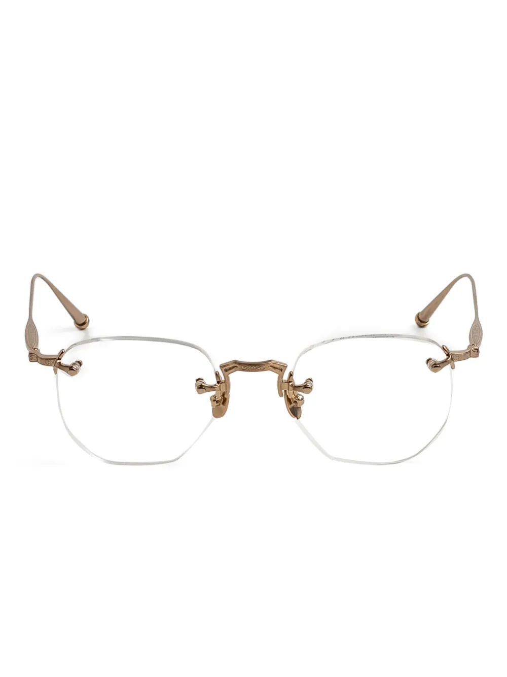 Matsuda geometric-frame glasses | Gold | Image 1